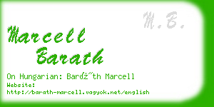 marcell barath business card